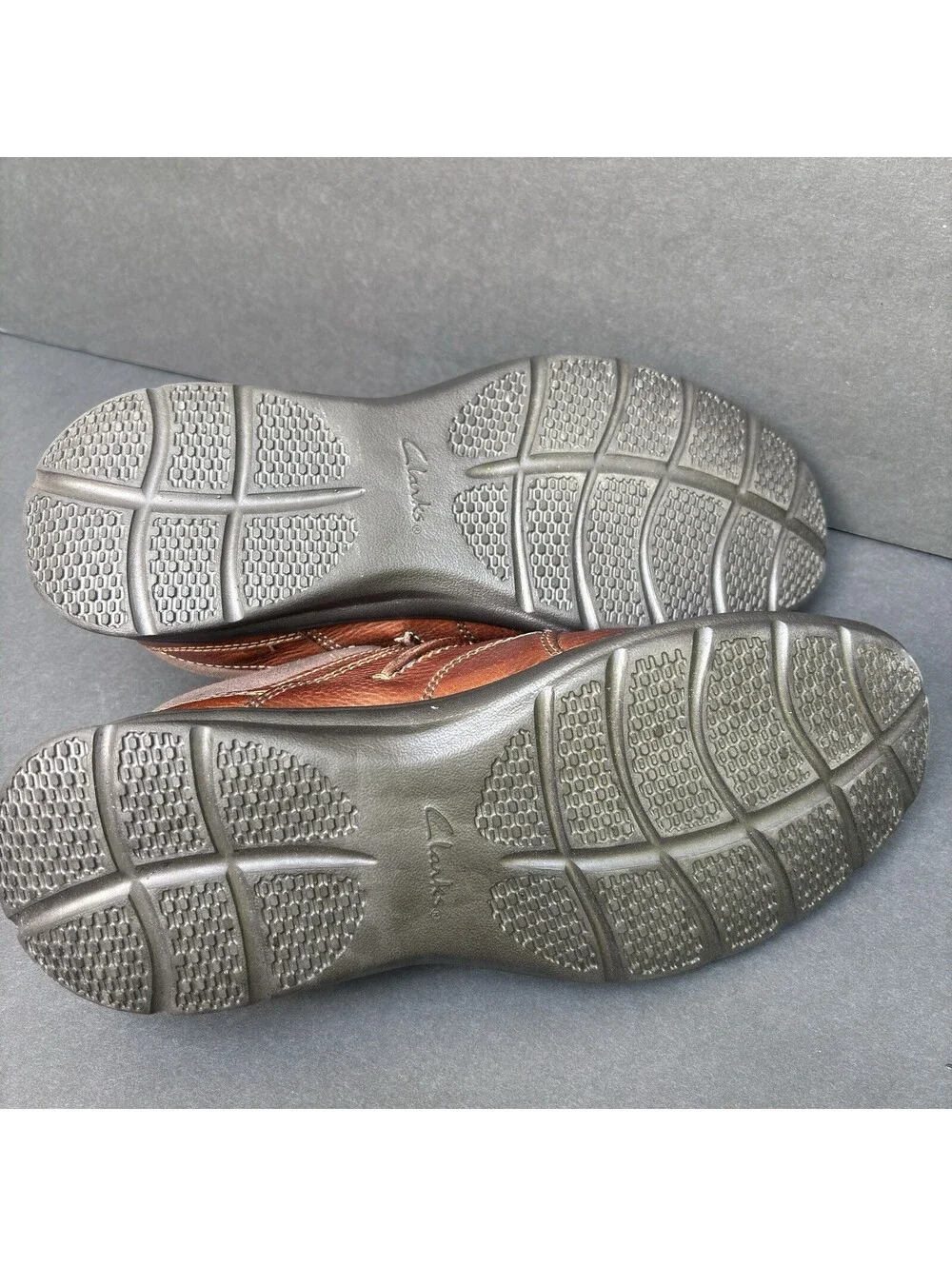 Clarks Collection Mens Cotrell Walk Shoes Casual Brown Ortholite Comfort Sz 10M